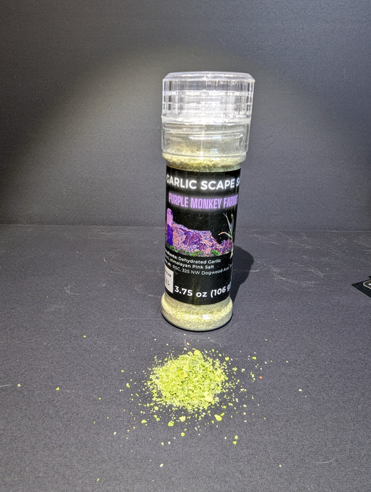 Garlic Scape Salt 4 oz (Choose from grinder, refill or gift packs)